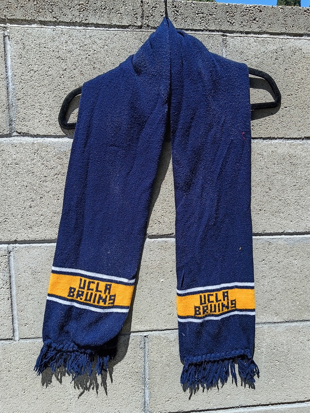 UCLA Bruins Navy and Gold Knit Scarf